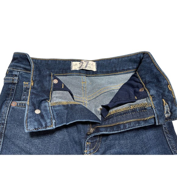 Free People Boho Raw Hem High Rise Jegging in Deep Indigo Blue- Size 27 NWT - Picture 9 of 13